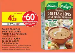 Intermarché Knorr & la potagere soupe douceur bolets et cèpes offre