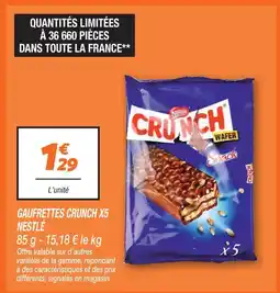 Netto Nestlé gaufrettes crunch x5 offre