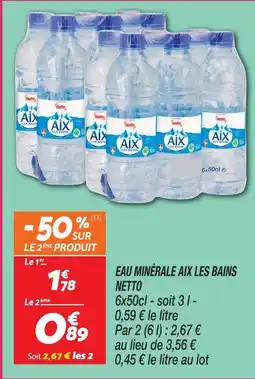 Netto Netto eau minérale aix les bains offre