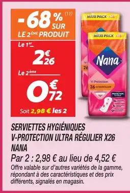 Netto Nana serviettes hygiéniques v-protection ultra régulier offre