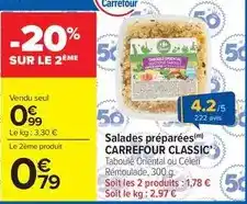 Carrefour Drive Carrefour - salades préparées classic' offre