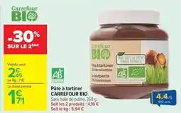 Carrefour Drive Carrefour - pâte à tartiner bio offre