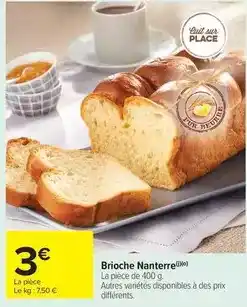 Carrefour Drive Brioche nanterre offre