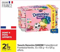 Carrefour Danone - yaourts offre