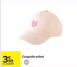 Carrefour Tex - casquette enfant offre