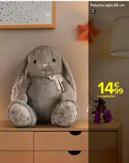 Carrefour Peluche lapin offre