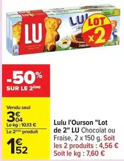 Carrefour Lu - l'ourson offre