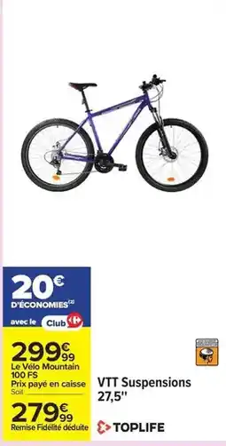 Carrefour Vtt - suspensions offre