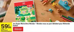 Carrefour Switch - jeu super mario bros wonder + rendez-vous au parc bellabel pour nintendo offre
