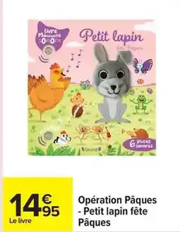 Carrefour Gründ - petit lapin fête pâques offre