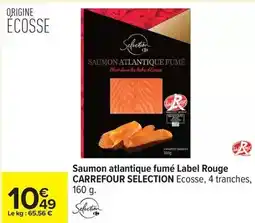 Carrefour Carrefour - saumon atlantique fumé label rouge offre