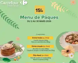Carrefour Carrefour - menu de pâques offre