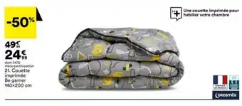 Couette imprimée be gamer