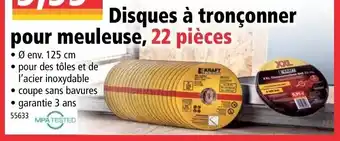 Norma Disques à tronçonner pour meuleuse offre