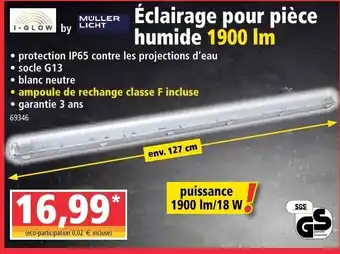 Éclaorage pour piece humide