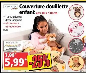 Norma Couverture douillette enfant offre