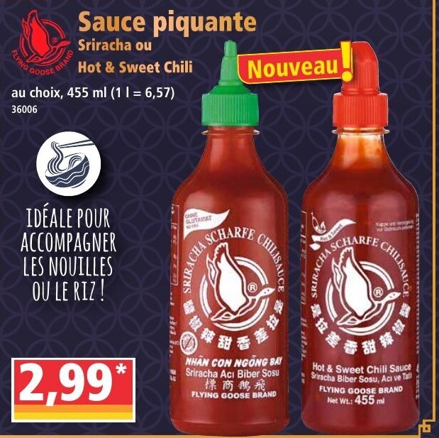 Promo Sauce piquante chez Norma