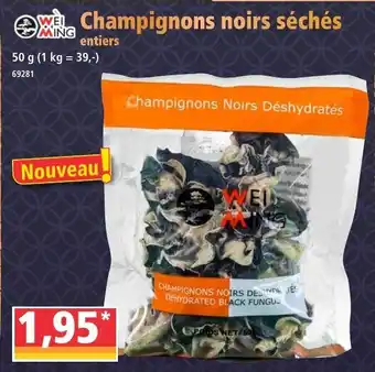 Champignons noirs séchés