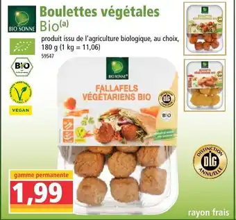 Norma Boulettes végétales offre