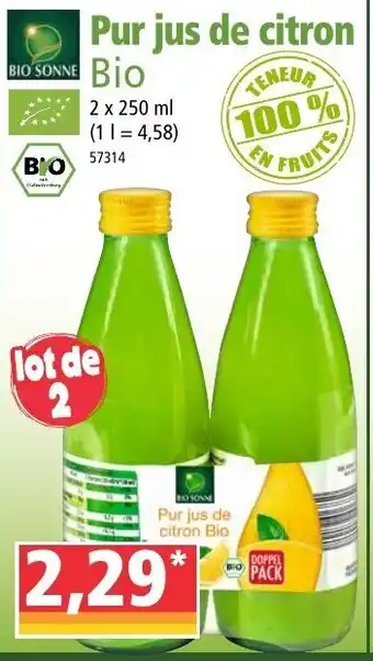Norma Pur jus de citron offre