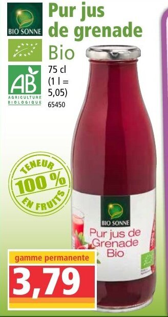 Norma Pur jus de grenade offre