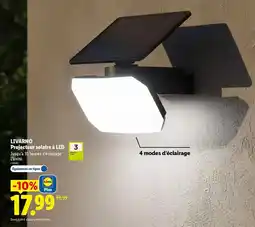 Lidl Livarno - projecteur soiaaire à led offre