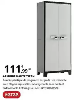 Bricomarché Titan - armoire haute offre