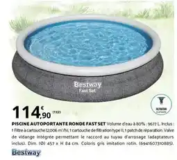 Bricomarché PISCINE AUTOPORTANTE RONDE FAST SET offre