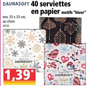 Norma 40 Serviettes en papier offre