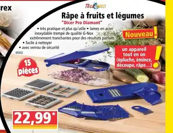 Norma Râpe à fruits et légumes offre