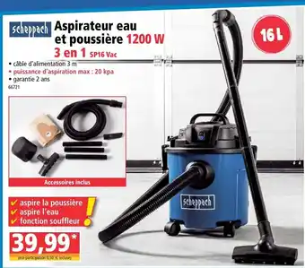 Norma Aspirateur eau et poussière offre