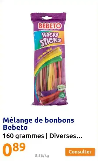 Action Mélange de bonbons bebeto offre