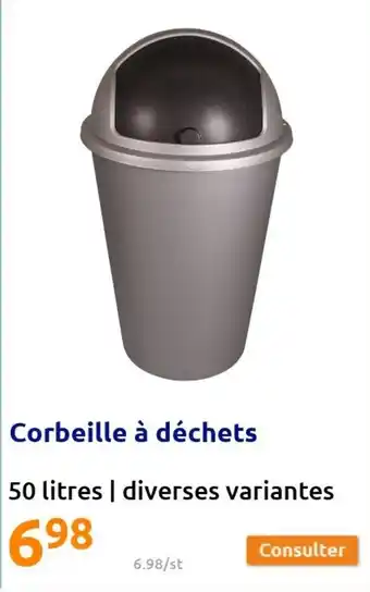 Action Corbeille à déchets offre