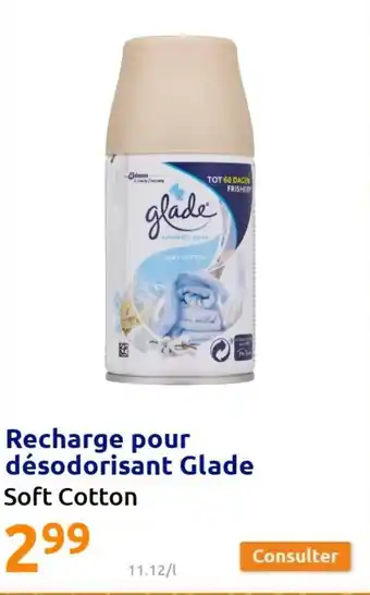Action Recharge pour désodorisant glade offre