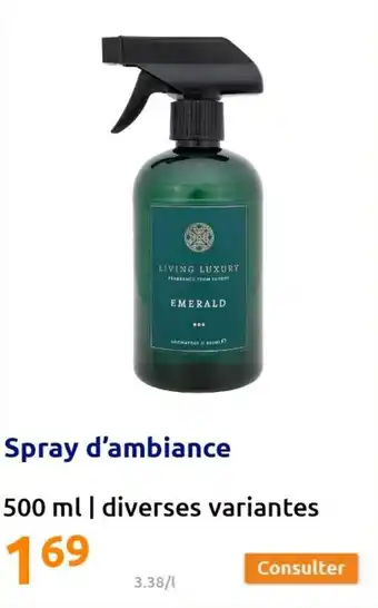 Action Spray d'ambiance offre