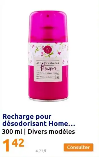 Action Recharge pour désodorisant home offre