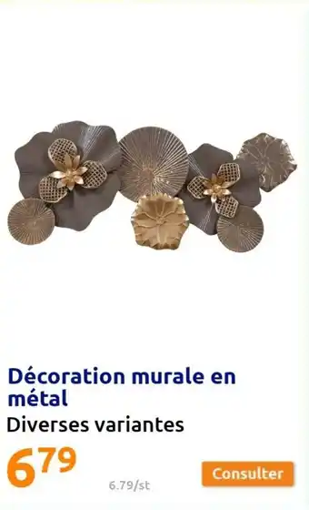 Action Décoration murale en métal offre
