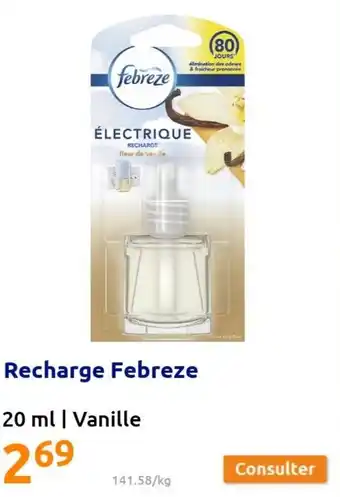 Action Recharge febreze offre