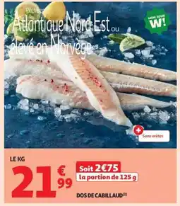 Auchan DOS DE CABILLAUD offre