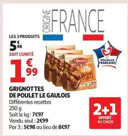 Auchan Grignottes De Poulet Le Gaulois offre