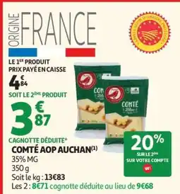 Auchan COMTÉ AOP AUCHAN offre