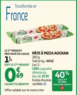 Auchan Pâte À Pizza Auchan offre