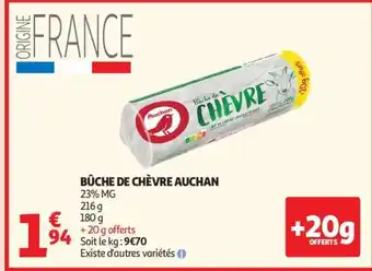 Auchan Bûche De Chèvre Auchan offre