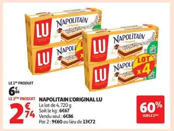 Auchan Napolitain L'original Lu offre