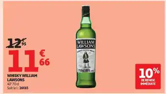 Auchan Whisky William Lawsons offre