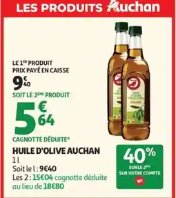 Auchan HUILE D'OLIVE AUCHAN offre
