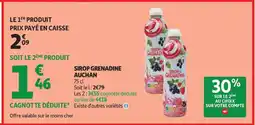 Auchan SIROP GRENADINE AUCHAN offre