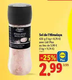 Lidl Deluxe - sel de l'himalaya offre