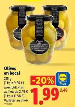 Lidl Lidl - olives en bocal offre