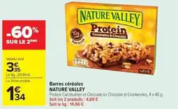 Carrefour Drive Nature valley - barres céréales offre